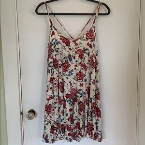 Cream Floral Summer Dress - American Eagle